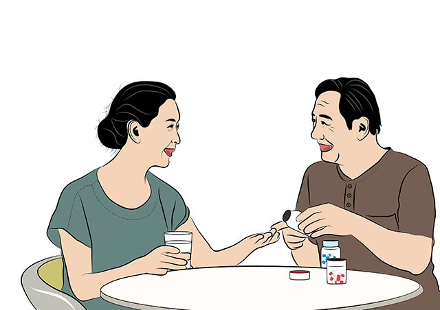 夫妻、吃飯、聊天-康興醫(yī)療器械官網(wǎng)